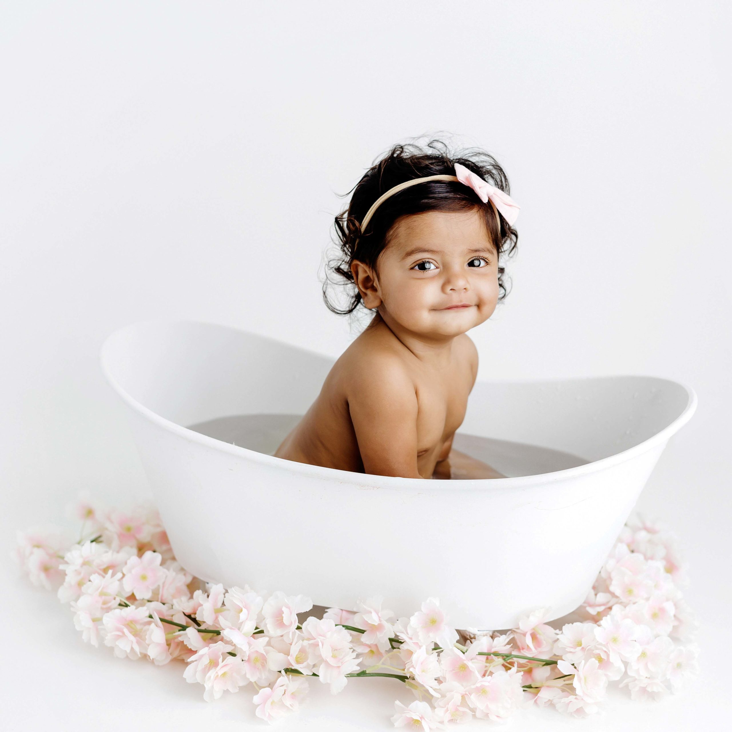 baby in tub