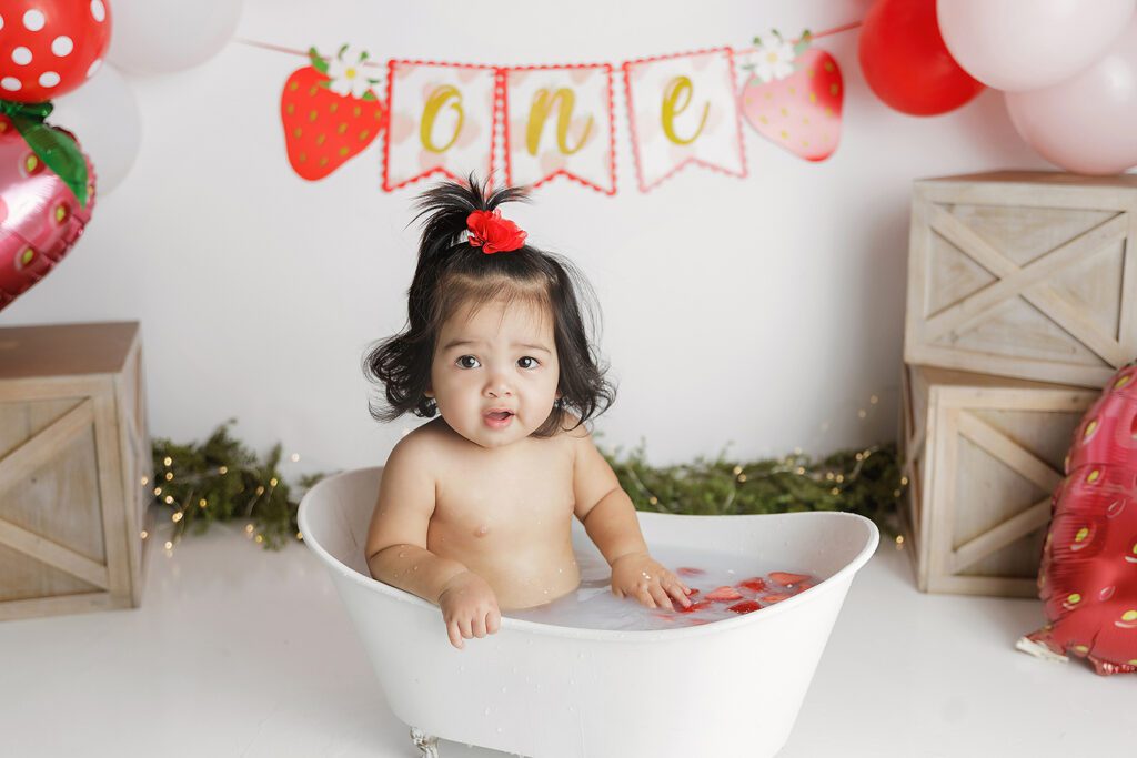 Baby tub photoshoot