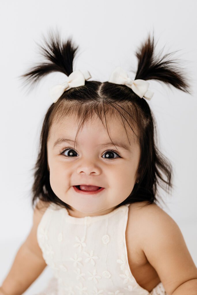 smiling baby portrait