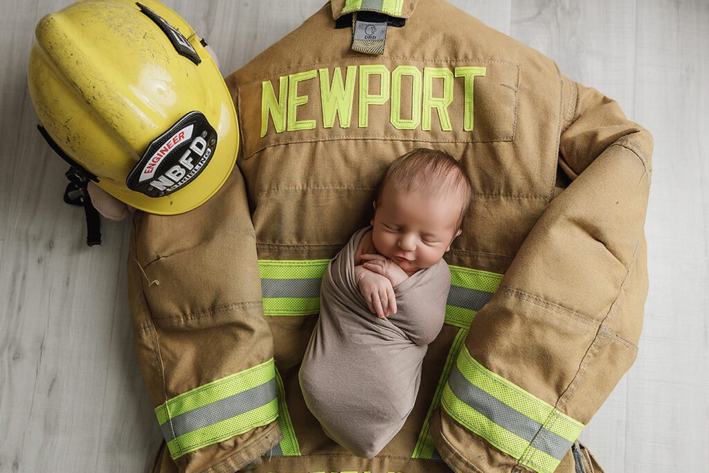 firefighter newborn photos